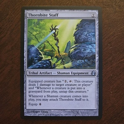 Thornbite Staff Morningtide LP Magic Gathering MtG Commander Equip Ping Untap - Image 1 of 2