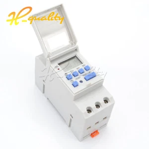THC15A DIN Rail Mounting Digital Programmable Timer Switch DC 12V/AC 110 220V - Picture 1 of 7