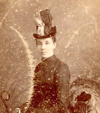 Cabinet Card G P Cartland Windsor portrait Victorian lady fashion #7 photograph