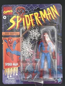 MARVEL LEGENDS RETRO CARDBACK SPIDER-MAN CEL-SHADING COMICS VERSION 6" FIGURE - Picture 1 of 3