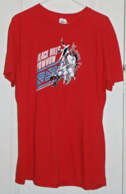 Red Extra Large Black Hills Pow Wow T-Shirt 2019 - Image 1 of 4