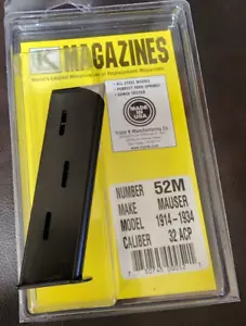 Mauser 1914 1916 1934 Pistol Magazine 7.65/.32 ACP Cal -7 Round Triple K 52M NEW - Picture 1 of 11