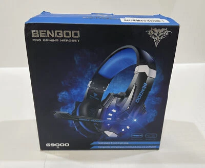 Beexcellent GM-1 Pro Gaming Headphone+Mic LED Headset 3.5MM Black & Blue - Image 1 of 3