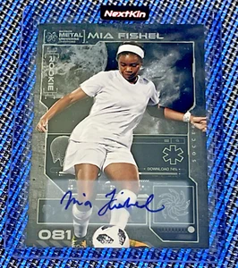 2023 UD Skybox Metal #081 Mia Fishel Rookie Autograph RC Auto USWNT - Picture 1 of 2