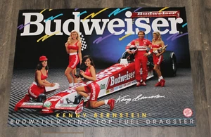 Póster 2 NOS 1993 Budweiser Kenny Bernstein 24" x 28" - Imagen 1 de 1