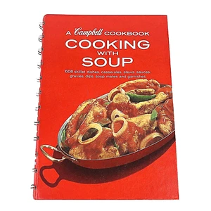 1976 Campbell Kochbuch Kochen mit Suppe spiralgebunden Hardcover 608 Rezepte Vintage - Bild 1 von 8