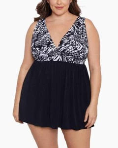 LONGITUDE Plus Size 24W Azteca Goddess Swimdress NWT $145 - Picture 1 of 3