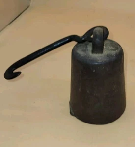Vintage 8 Pfund Gusseisen Hängewaage Gewicht Baumwolle Tabak Primitive Farm - Bild 1 von 6
