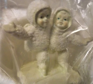 WE MAKE A GREAT PAIR # 76520 Dept 56 Snowbabies RARE MINIATURE PEWTER  - Picture 1 of 3