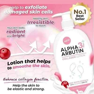 Alpha Arbutin 3+ Collagen Lotion Deep clear Essence Look Radiant & Bright 500ml - Picture 1 of 5
