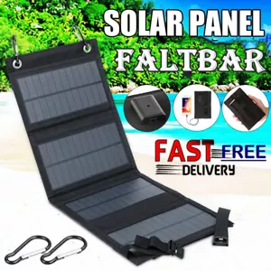 100W Faltbar Solarpanel Solarmodul PowerBank Handy USB Ladegerät Camping Wandern - Bild 1 von 13