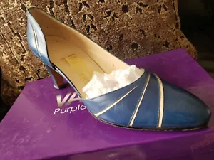 Salvatore Ferragamo blaue Damen-Lederabsätze 2,5 Zoll 9,5-AA UK/10,5 US $ 758 - Bild 1 von 17