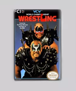 WCW WRESTLING - 2"x3" FRIDGE MAGNET (Nintendo NES Spiel Box Art Retro WWE WWF) - Bild 1 von 2