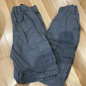 Lot Of 2 Children place Light  Gray cargo shorts with adjustable waist Sz12 - Picture 1 of 4