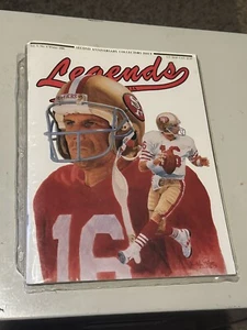 Rivista Legends Sports Memorabilia Joe Montana inverno 1990 49ers con carte! - Foto 1 di 7