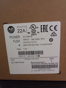 1 Stück NEU PowerFlex4 AC Antrieb 22A-D8P7N104 - Bild 1 von 4