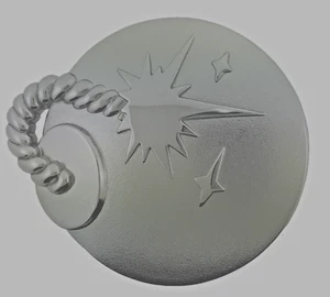 Grenade Belt Buckle US Military Memorial Veteran Day Gift Silver Chrome Metal - Picture 1 of 6