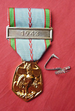 Médaille Commémorative Guerre 1939-1945. Agrafe 1943. french medal