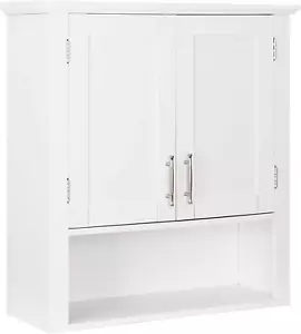 Bathroom Wall Cabinet over the Toilet, Wall Mount Storage Medicine Laundry Cabin - Picture 1 of 12
