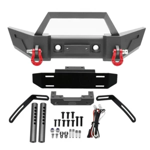 Metal Front Rear Bumper Lights 1/10 RC Crawler SCX10 III Gladiator JLU Wrangler - Picture 1 of 29