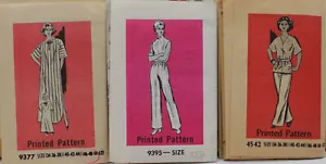 VINTAGE 3 TEILE KONVOLUT ANNE ADAMS ÜBERGRÖßEN KLEIDUNG MUSTER 70er JAHRE UNGESCHNITTEN - Bild 1 von 4
