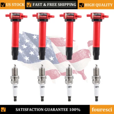 Juego de 4 bobinas de encendido y bujías para Jeep Compass 2007-2016 2,0 L 2,4 L Foto 1 de 4