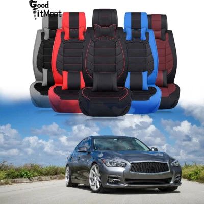 Cojín de asientos de cuero de lujo de 5 asientos para INFINITI Q50 QX60 Q70L Foto 1 de 4