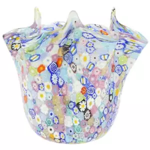 GlassOfVenice Murano Glas Millefiori Taschentuch Schüssel - transparent mehrfarbig - Bild 1 von 6