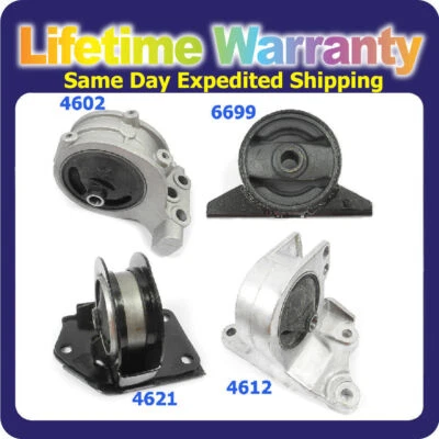 M046 Engine Motor & Trans Mount Set 4 For 2000-2005 Mitsubishi Eclipse 2.4L Auto - Image 1 of 4