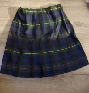 Lands' End Girls's Pleated Skirt Hun/CL Navy PLD size 5 #19 - Bild 1 von 3