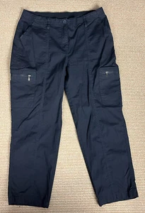 Chico’s Cargo Capri Pants Womens Size 0.5 Black Elastic Waist Outdoors Pants - Imagen 1 de 12