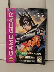 Batman Forever (Sega Game Gear, 1994) Manual - Picture 1 of 2