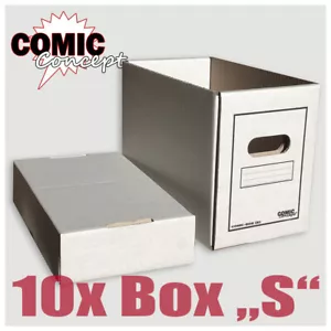 Comic Concept 10x Comic Box (corto) con tapa apilable caja NUEVO - Imagen 1 de 1