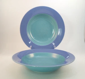 Juego de 2 cuencos de sopa Lindt-Stymeist Colorways con borde de 9 1/8" - azul/turquesa - Imagen 1 de 6