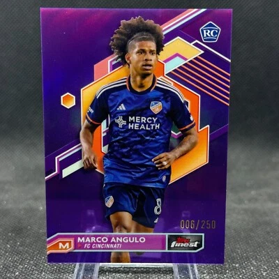 Marco Angulo 2023 Topps Finest MLS Purple /250 Rookie FC Cincinnati #78 - Image 1 of 2