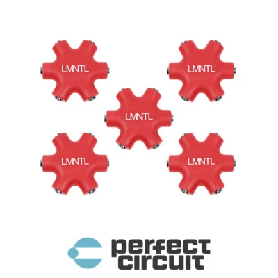 LMNTL 3.5 mm Eurorack Modular Synth Patch Cable Hub SPLITTER - RED - 5 PACK - Image 1 of 2