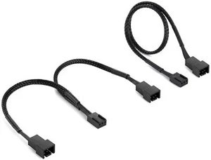 Fan splitter répartiteur Y 3 broches de 15 cm (1x femele vers 2x mâle) +Rallonge - Bild 1 von 2