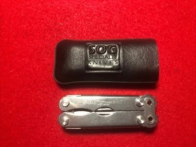 SOG Crosscut Specialty Knives & Tools Multi Tool Leather Sheath Made in USA - Image 1 of 3