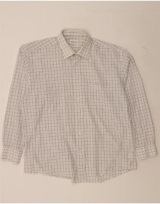 VAN HEUSEN Mens Shirt Size 17 1/2 44 XL White Check Cotton DV12 - Image 1 of 3