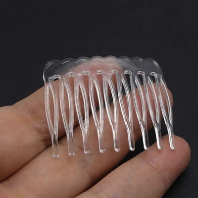50 piezas Pinzas para el cabello lisas de plástico de color transparente Peines laterales Pin Agarre Pin para el cabello 46 mm Foto 1 de 4