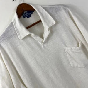 Polo by Ralph Lauren camicia lino XL uomo manica corta campeggio colletto ad anello tasca - Foto 1 di 11