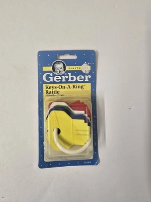 Vintage Gerber Keys On A Ring Baby Rattle Toy Playthings - Image 1 of 3