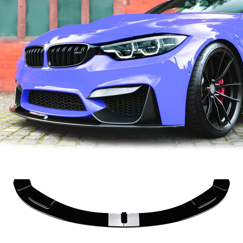 Frontspoiler Lippe Für BMW M3 F80 14-19, M4 F82 14-20 Glanz Schwarz Performance - Bild 1 von 4