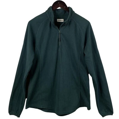 Magellan Outdoors Fleece Pullover Mens XL Forest Green Quarter Zip Warm Hiking - Image 1 of 4
