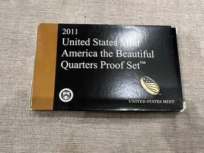 2011 United States Mint America the Beautiful Quarters Clad Proof Set w/ Box COA - Image 1 of 4