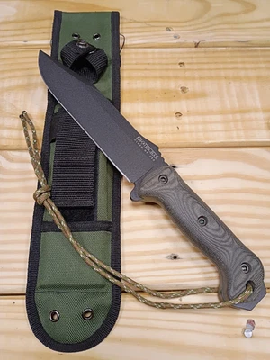 Cuchillo de hoja fija KA-BAR Becker BK7 • Hecho en EE. UU. • Diseño Ethan Becker • Hoja de 7" Foto 1 de 4