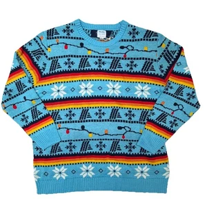 Aldi Gear 2023 Ugly Christmas Sweater XL Snowflake Design Pullover Mehrfarbig - Bild 1 von 8