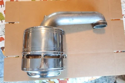 1942 1946 1948 Lincoln V12 Oil Bath Air Cleaner Housing W/ Pipe Driver Survivor - Image 1 of 4