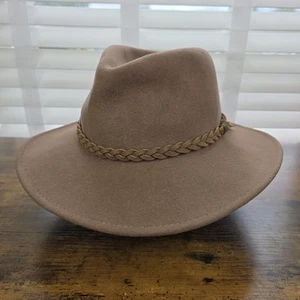 Cappello Outback Vintage Schiacciabile Lana Leggero Feltro - Bailey Stile "Switchback" USA - Foto 1 di 15