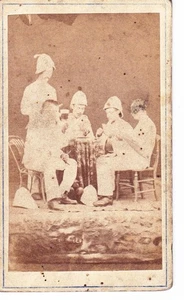 Cabinet Card Photograph On Card Military Khodabux Ferozsha Poona Pune India - Picture 1 of 2